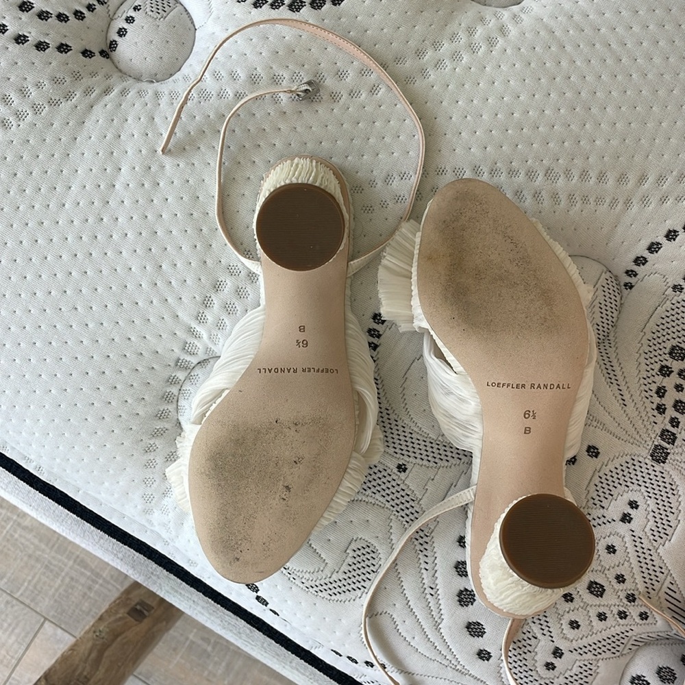 Loeffler Randall Camellia Pleated Bow Heel with Ankle Strap - Picture 8 of 8